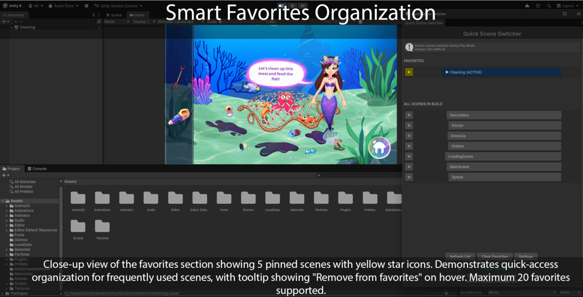 Quick PlayMode Scene Switcher