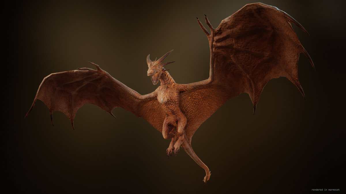 Fire breathing Wyvern