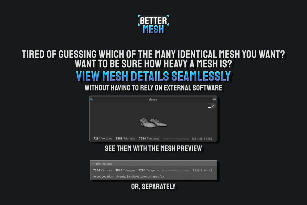 Better Mesh - Mesh Preview & Full-insight at a glance