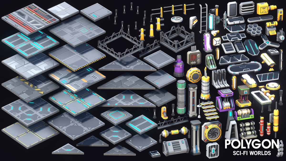 Value Bundle – POLYGON Sci-Fi Worlds, Swamp Marshland & Sci-Fi Outpost Map