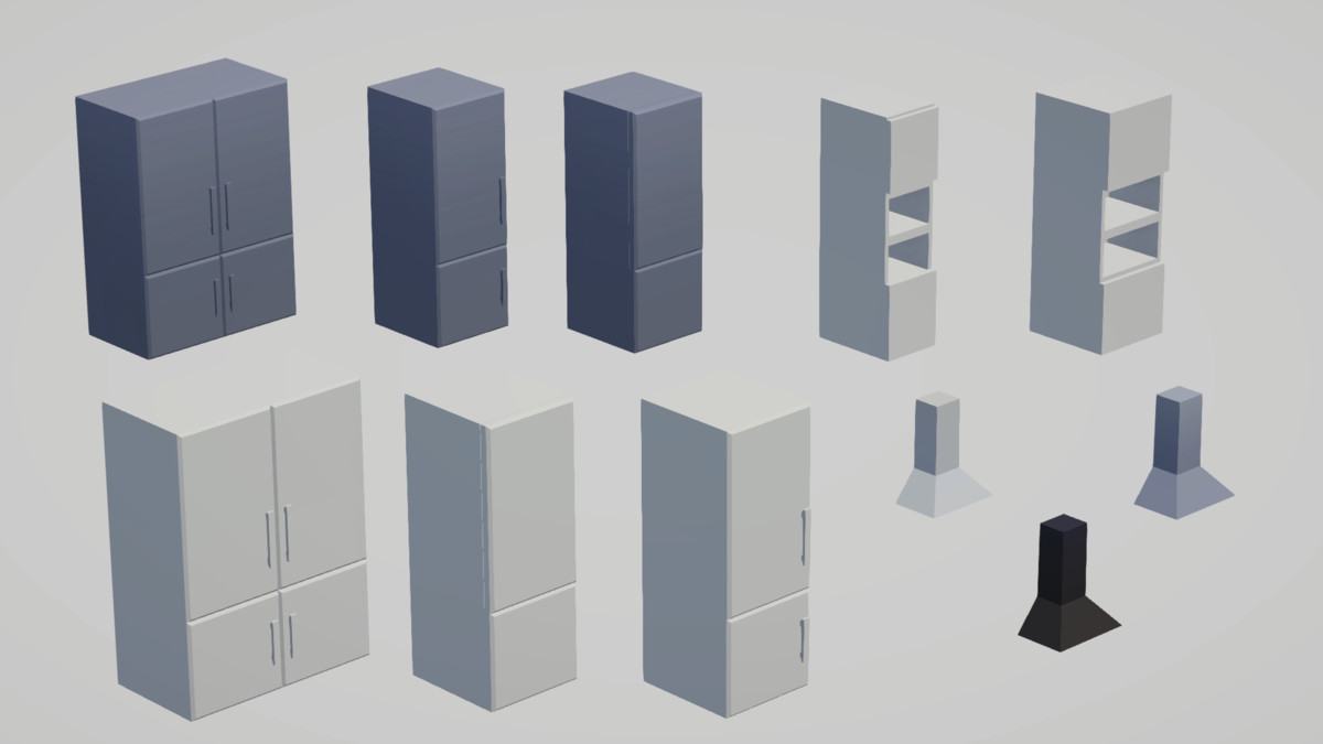 Low Poly Interior Houses – Modular Home Assets Pack