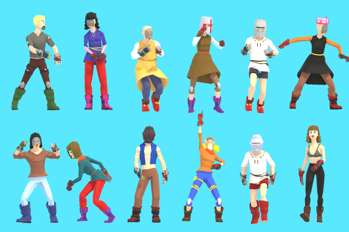 Stylized Fantasy Knight Characters
