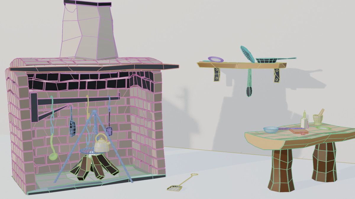 Stylized Medieval Kitchen Props Pack