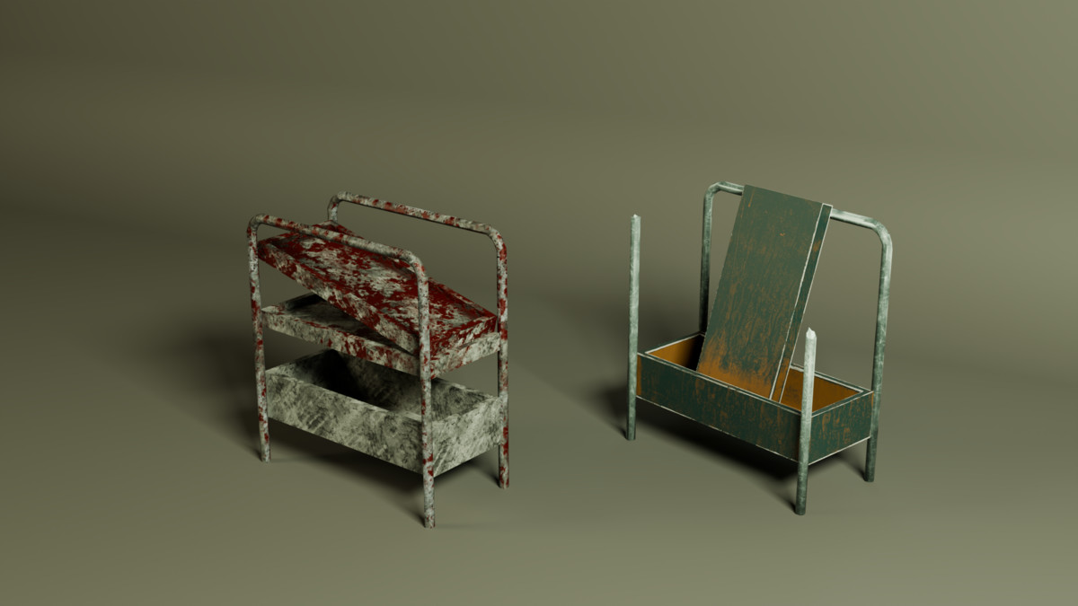 Horror Hospital Props Pack – Modular Environment | URP/HDRP
