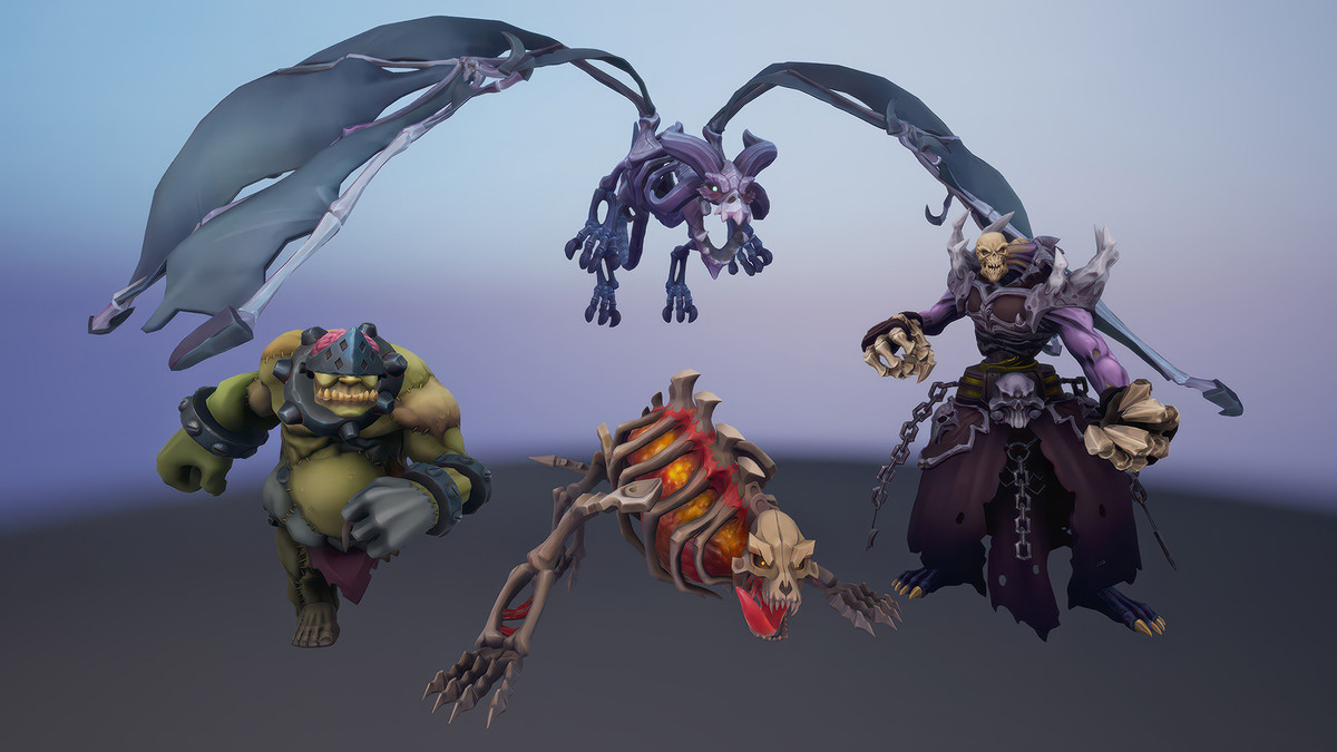 Stylized Fantasy Undead Characters Bundle
