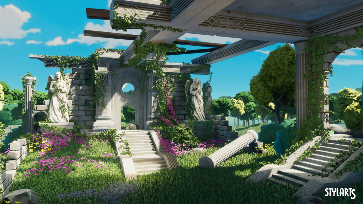 Stylized Castle Ruins