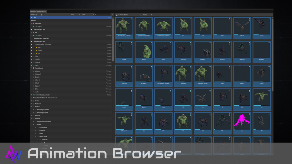 Animation Works – Edit, Organize & Preview Animations