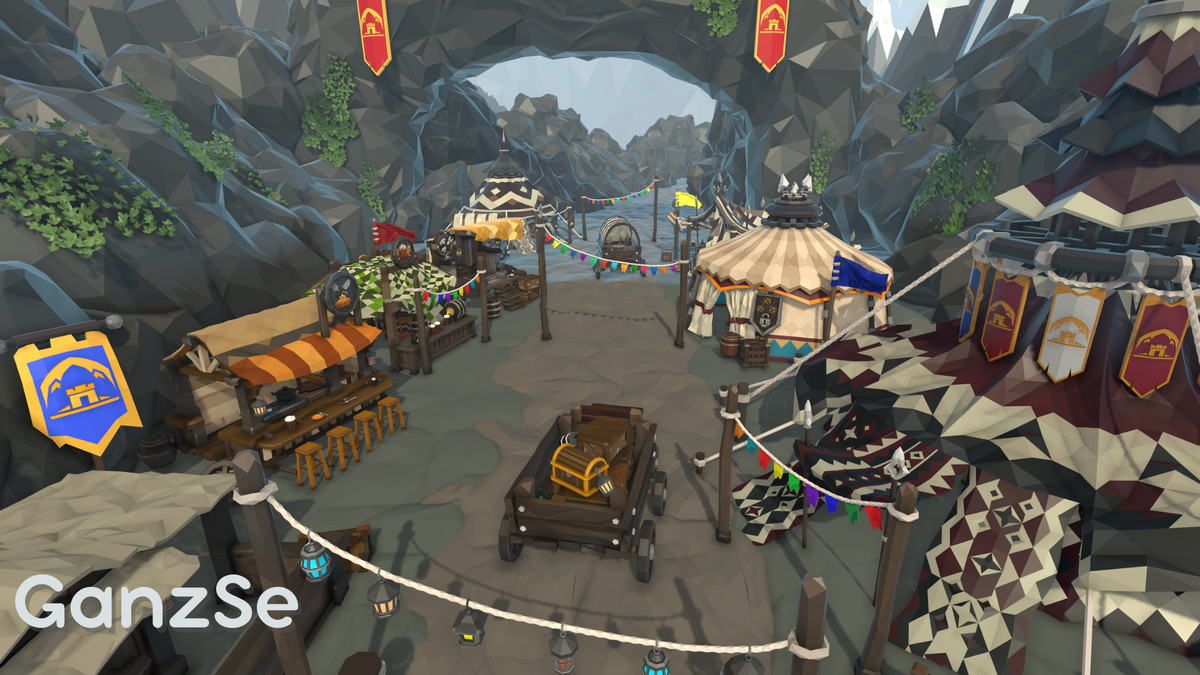 GanzSe Mountain Trade Pass - Stylized Low Poly Environment