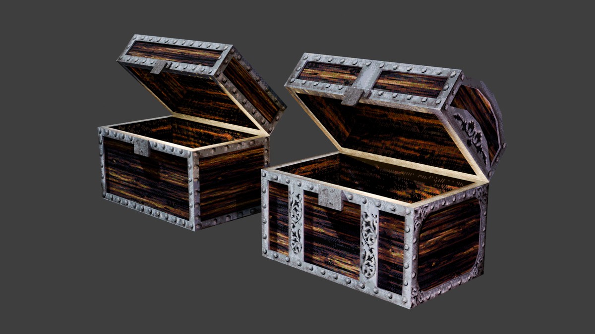 3D Low Poly Chests
