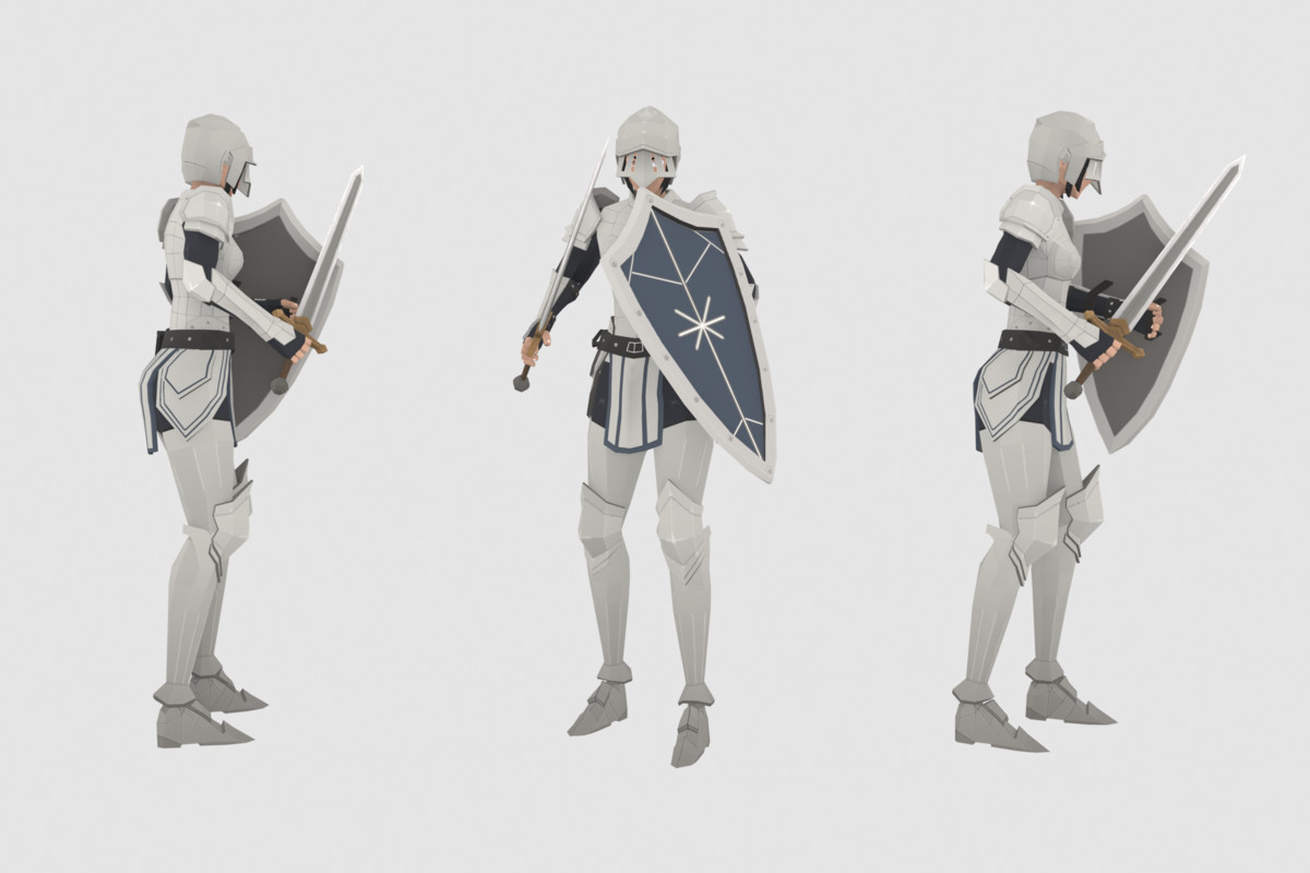 Stylized Knight Warriors Pack - Animated Characters (Male & Female)