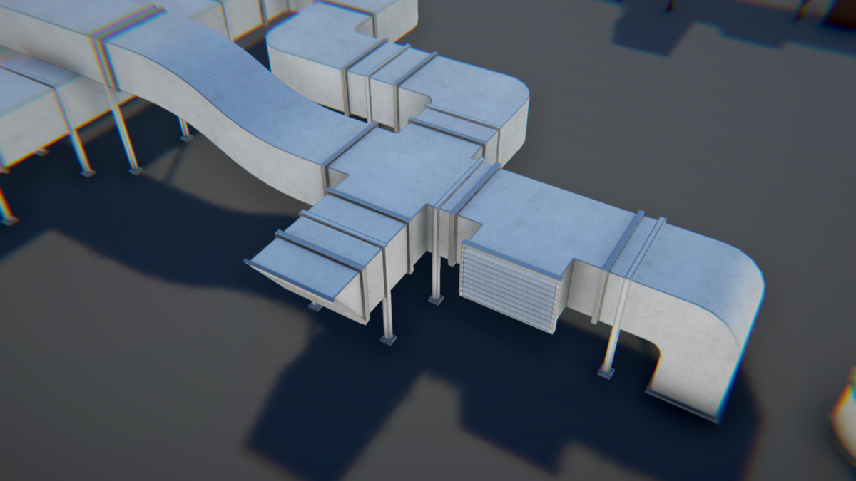 Modular Industrial Air Duct System