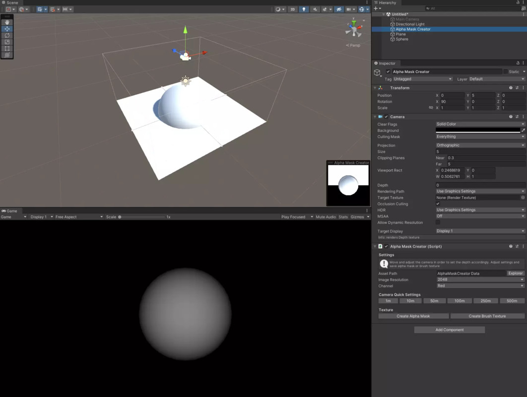 Alpha Mask and Stamp Creator for Unity 6