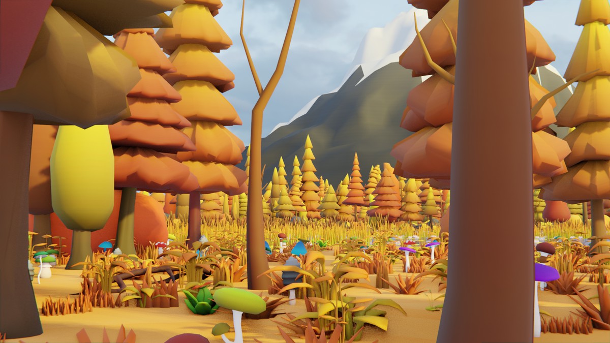 Low Poly Seasonal Forest Biome 2 by IGS