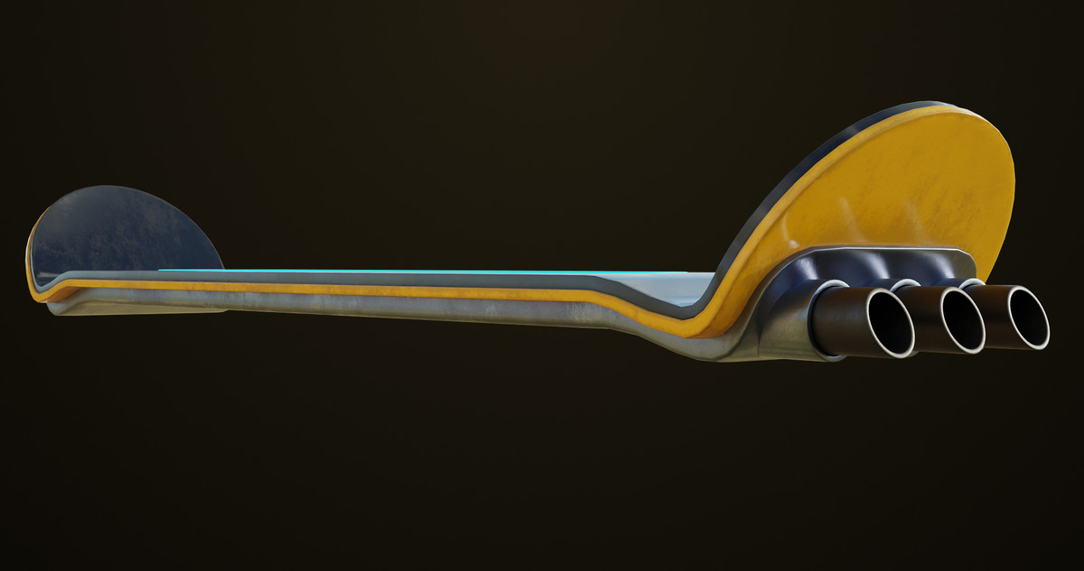 Sci-Fi Hoverboard 5 URP HDRP Textures