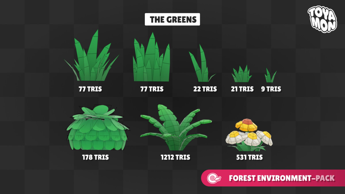 Stylized Forest Environment - Low poly