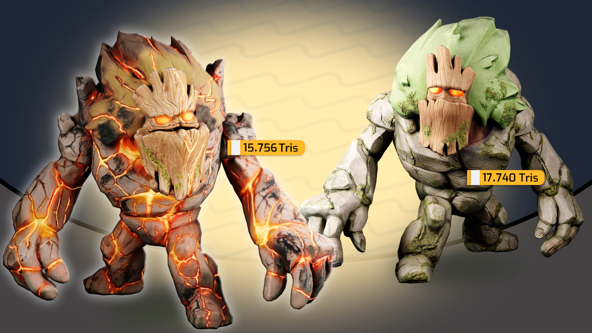 Stylized Rock Monsters 1