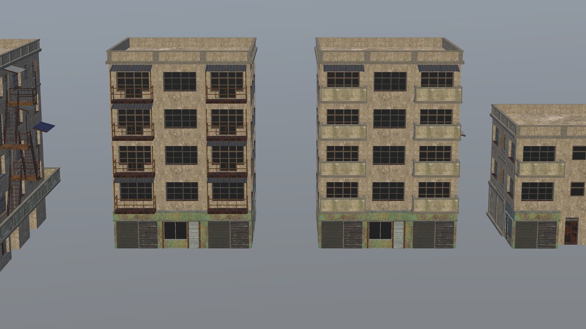 HexForge Abandoned Modular Building Pack