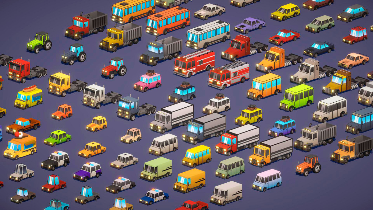 Low Poly Vehicle Collection 3
