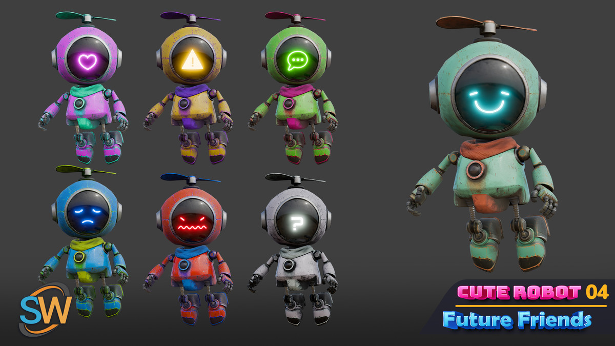 Cute Robot 04 - Future Friends