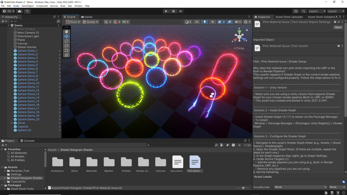 Shield Hologram Shader