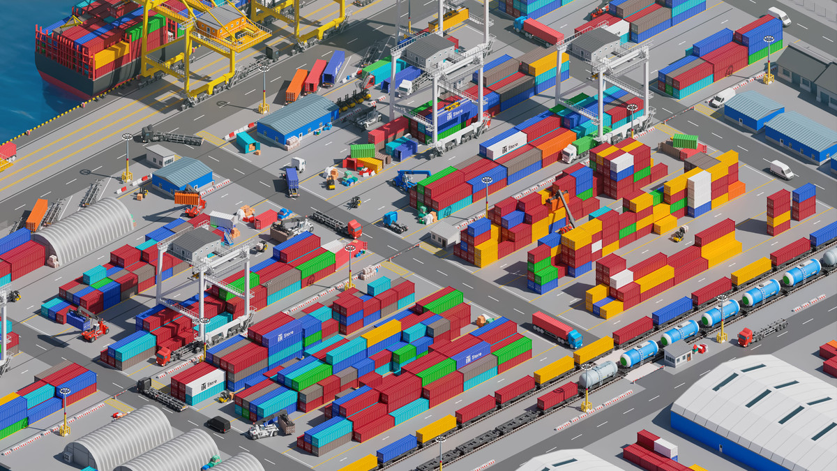 Port - Low Poly 3D Models Pack