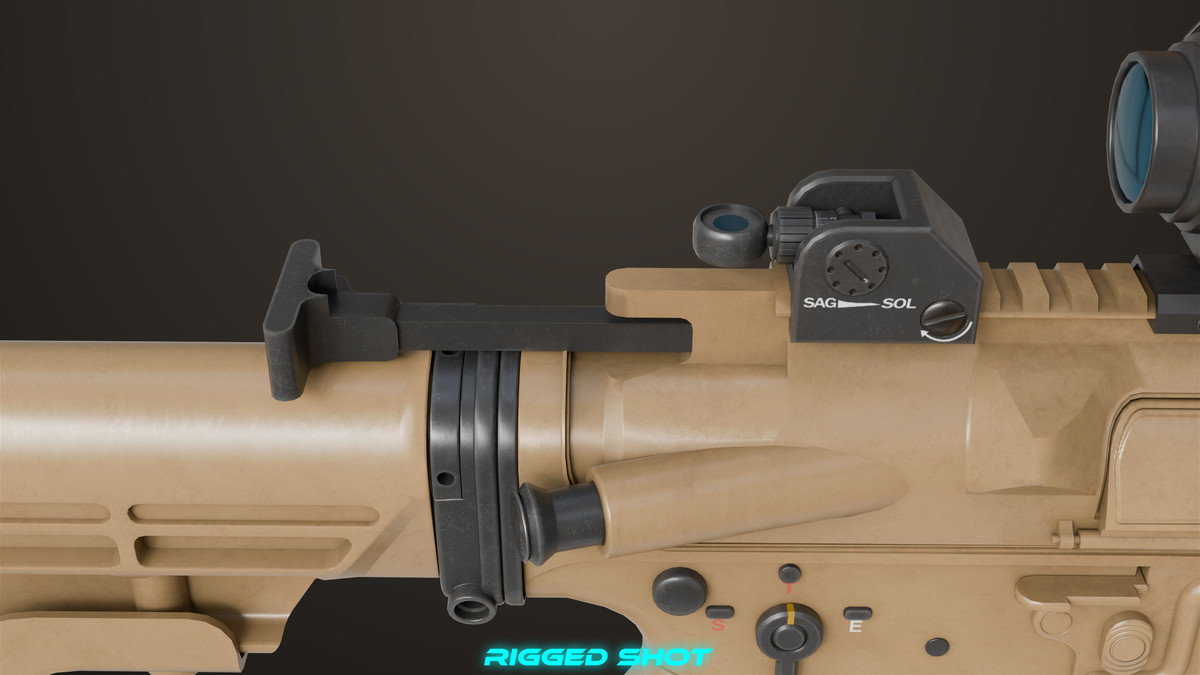 Machine Gun 17 Sandal URP HDRP Textures