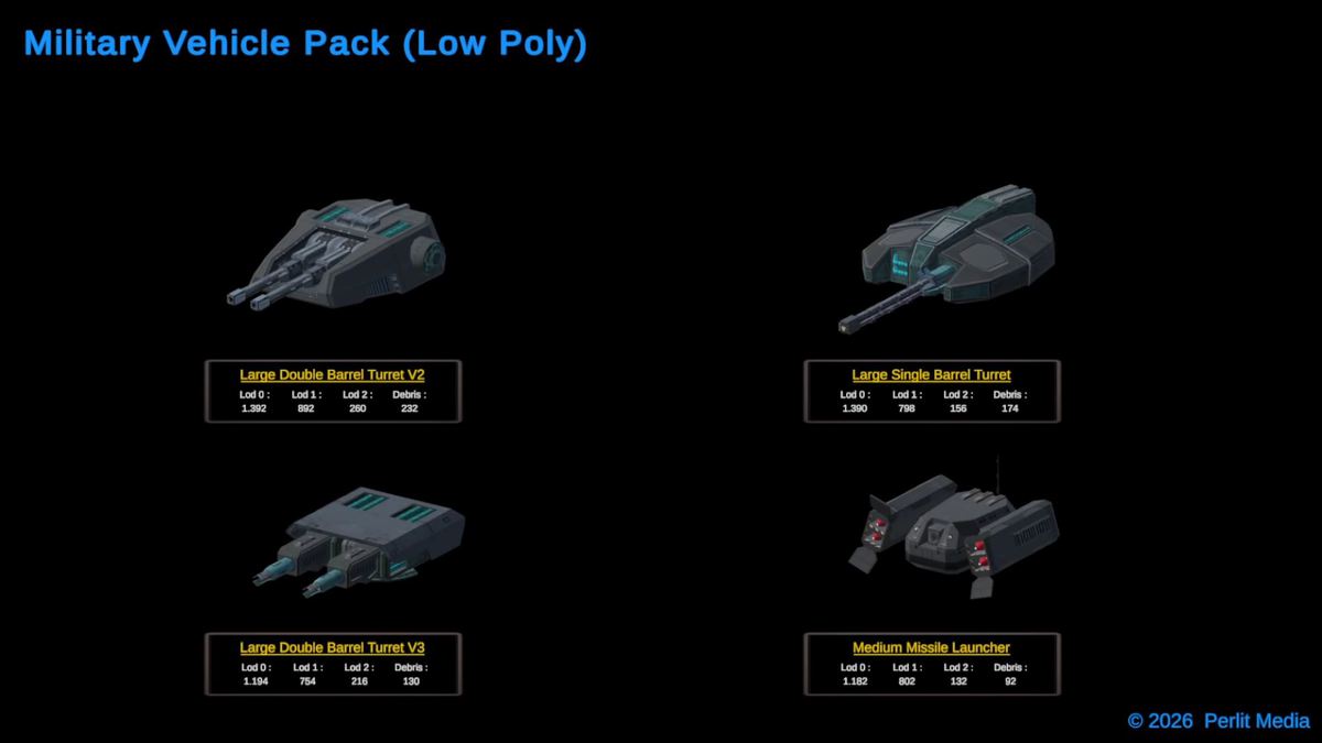 3D Military Vehicle Pack (LowPoly)