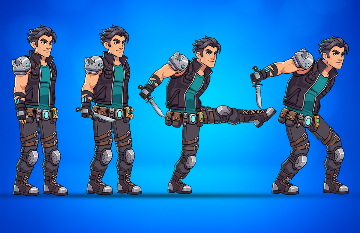 Joren 2D Animated Spine Character (Human Series)