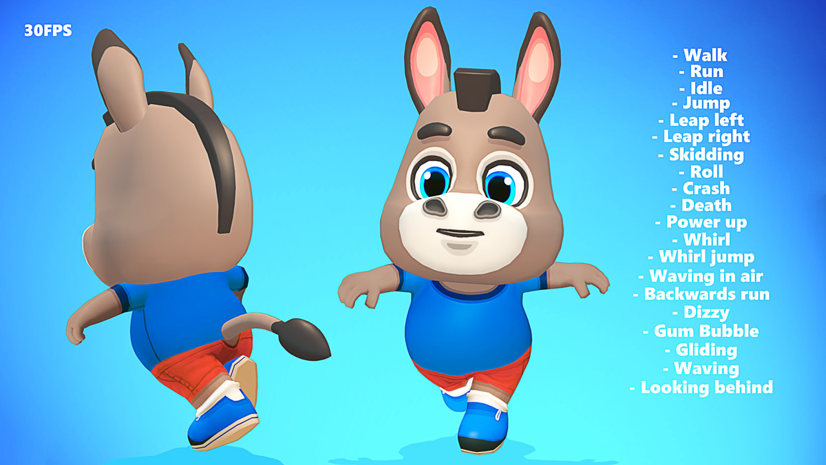 Donkey Mule Animated