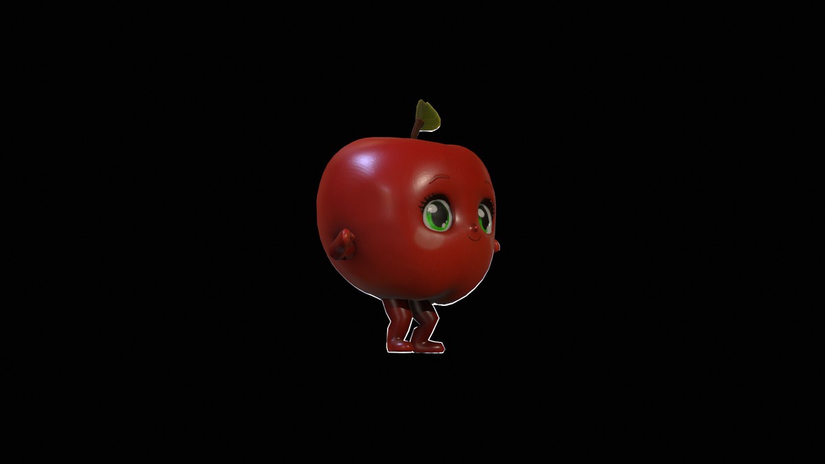 Chibi Fruit Apple two