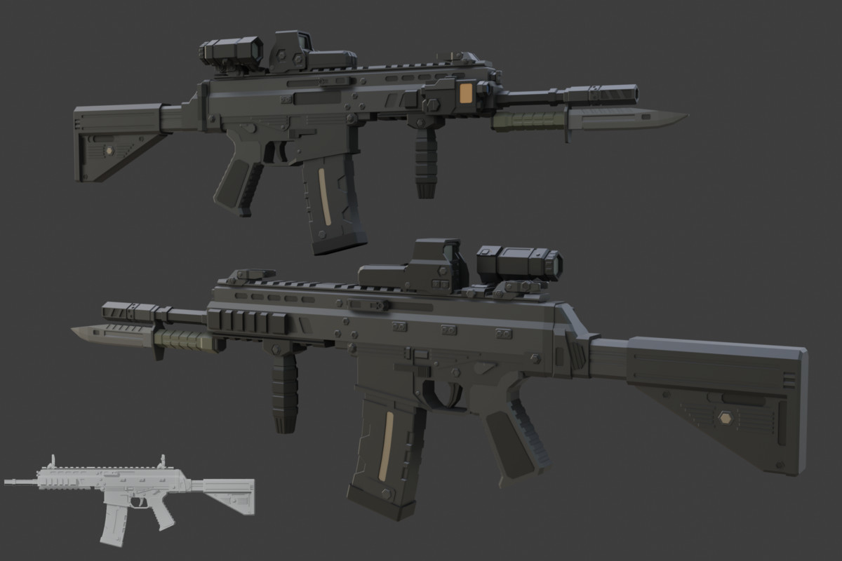 Low Poly Weapon Bundle Pack 3
