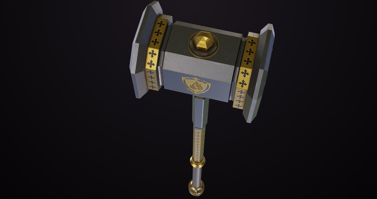 5 Battle Hammers Collection URP HDRP Textures