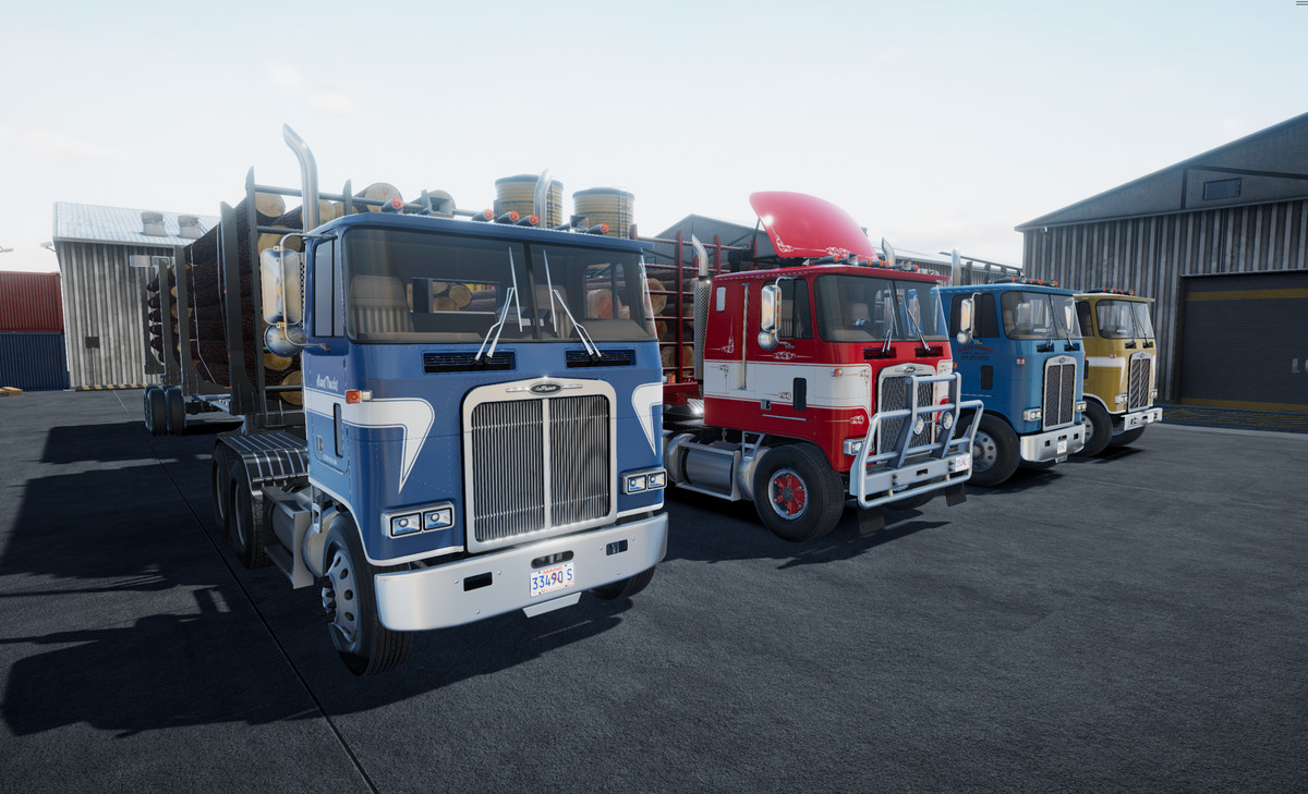 Cabover log truck