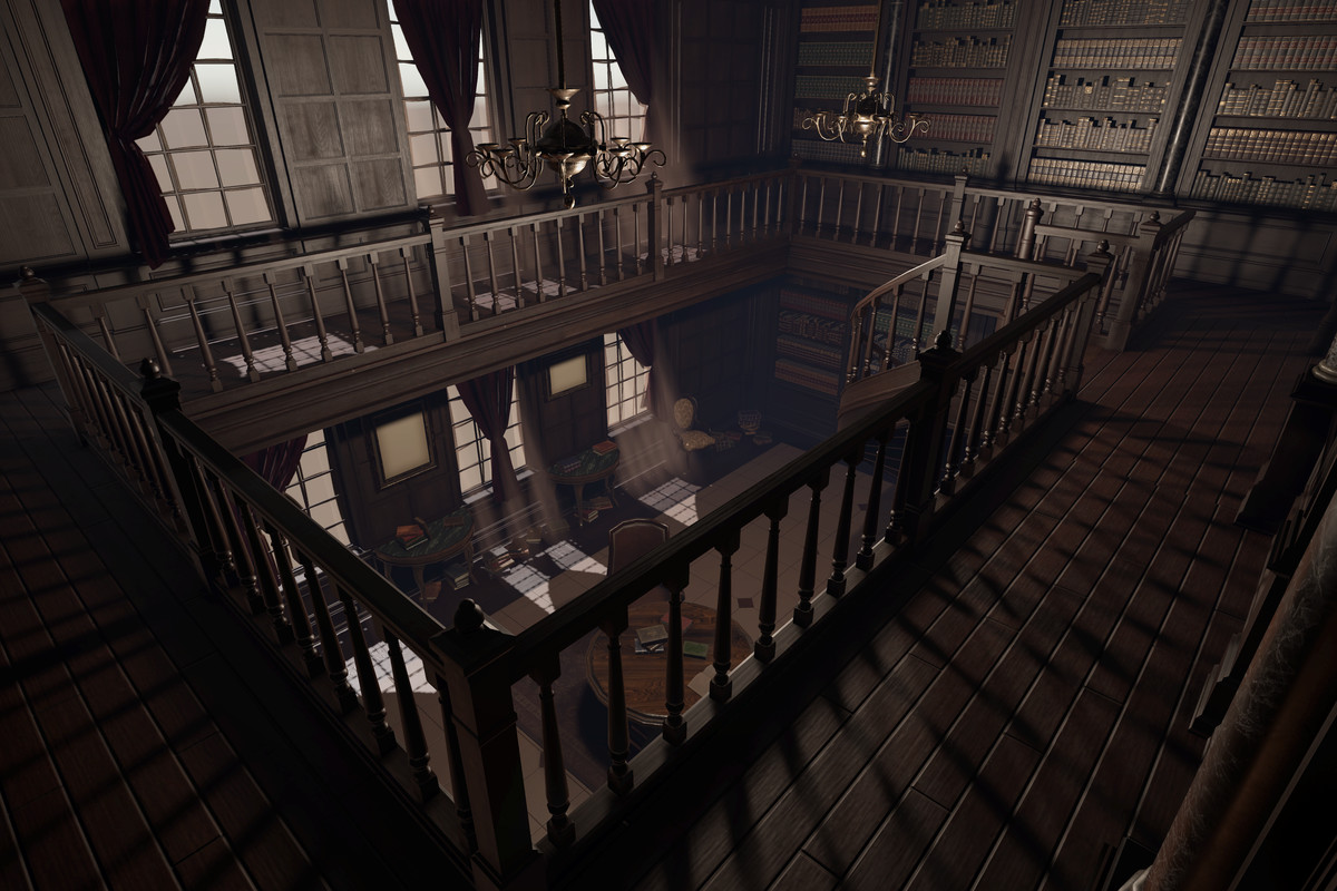 Victorian Gothic Library - Interior | Crimson Manor (URP)