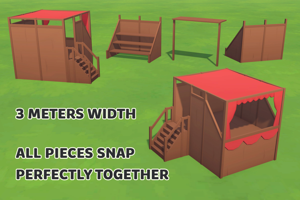 Low Poly Medieval Tournament Pack