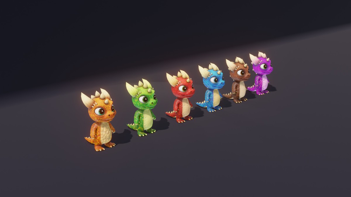 Cute Cartoon Dinosaurs Pack