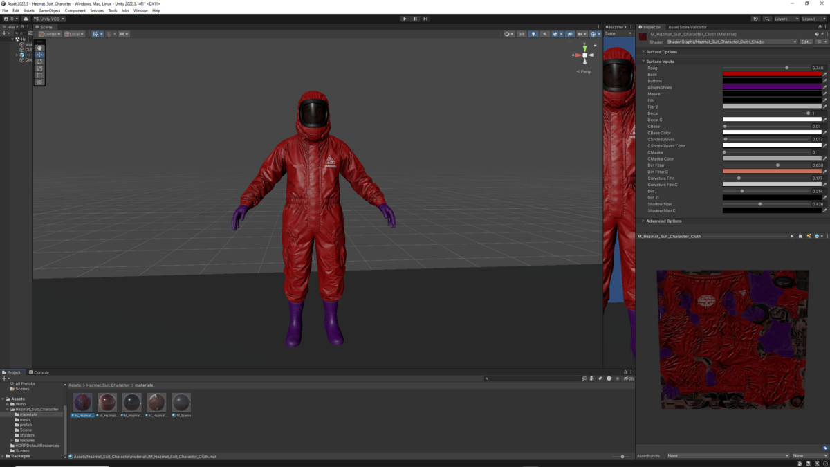 Hazmat Suit Character
