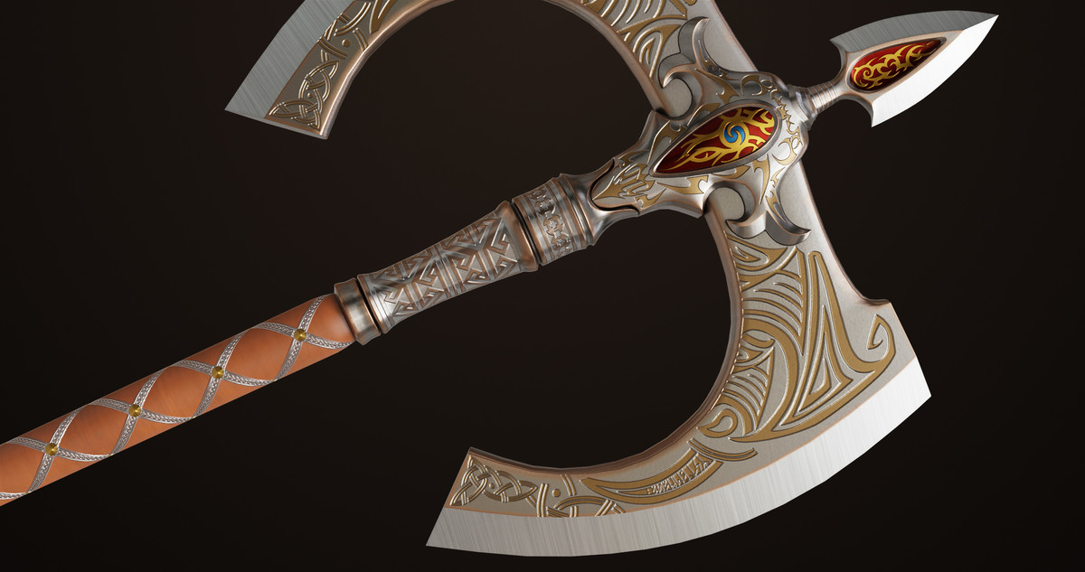 Battle Axe 12 URP HDRP Textures