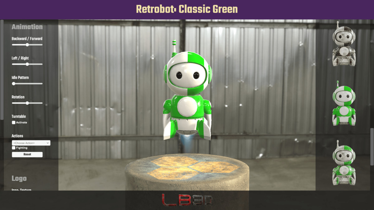 Retrobot, Game and App Character, Robot Mascot