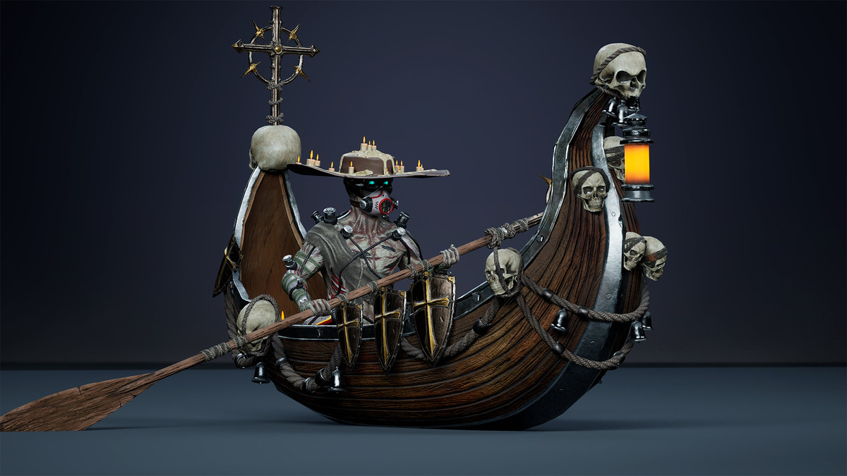 Fantasy Cyborg Boatman