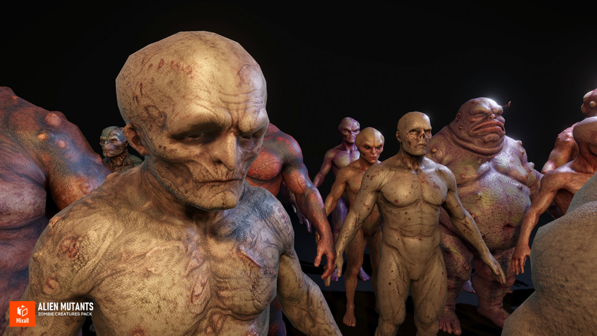 Alien Mutants - Zombie Creatures Pack