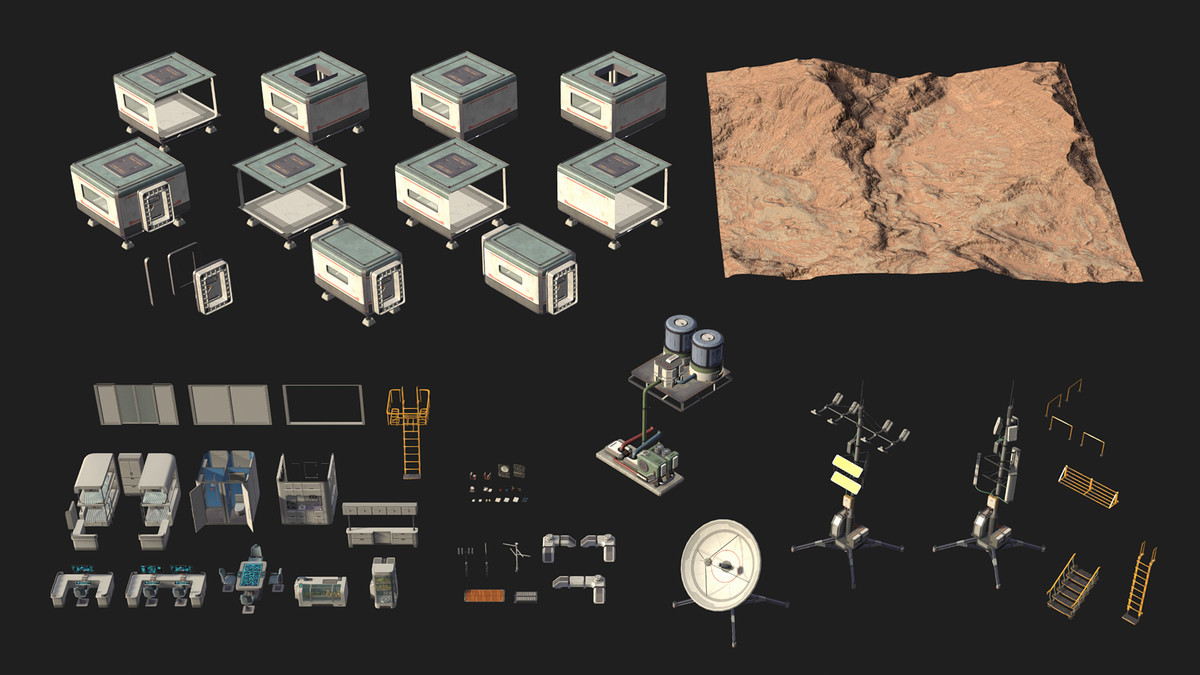 sci fi base module pack