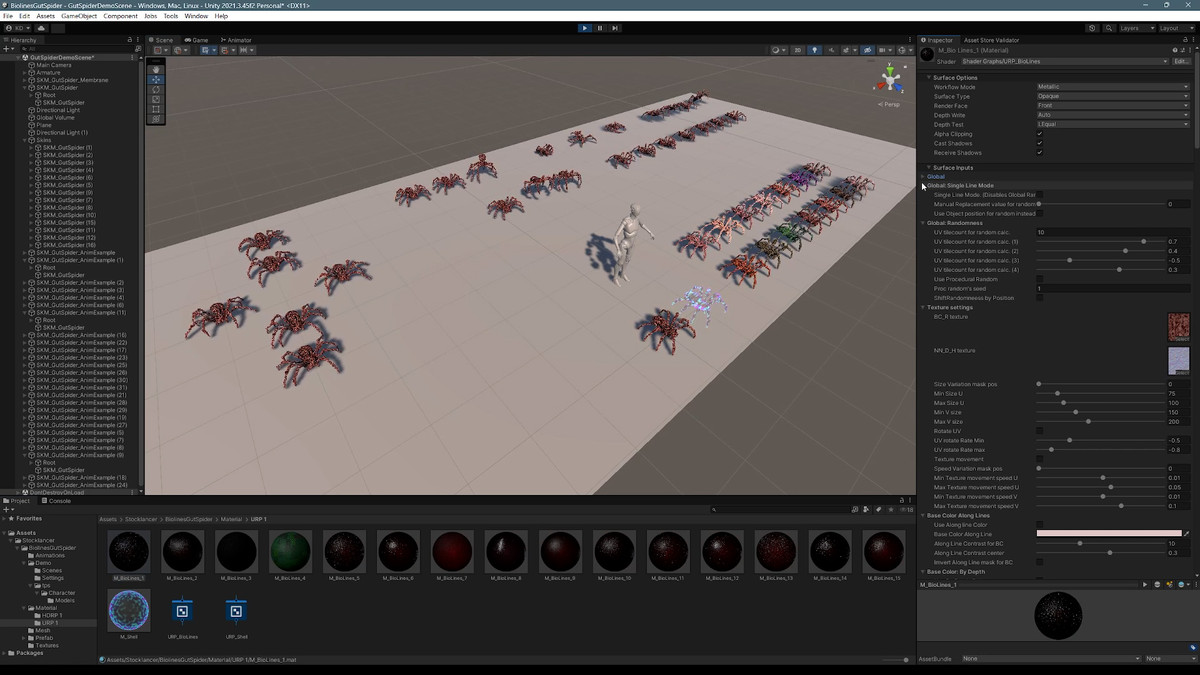 Biolines Gut Spider: A monster arachnid character for horror and fantasy games