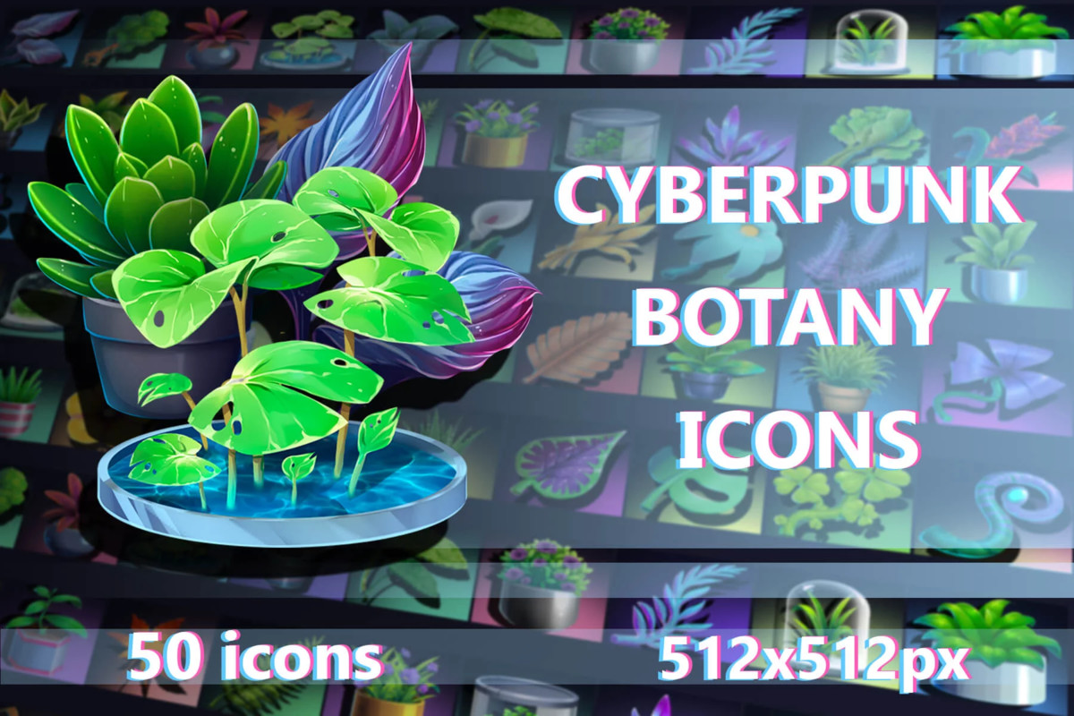 2700 Cyberpunk RPG Icons Pack