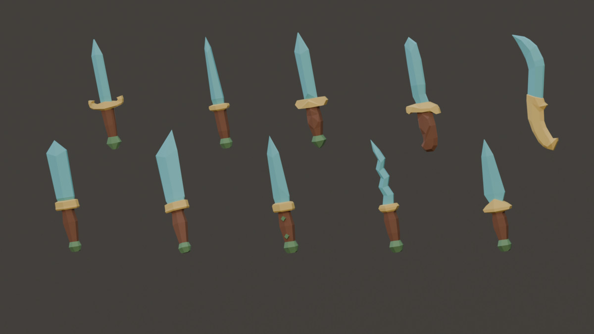 Fantasy Melee Weapons - Low Poly Pack