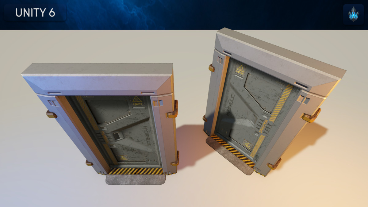 Sci-Fi One-Sided Sliding Door (Invisible Outside Frame)