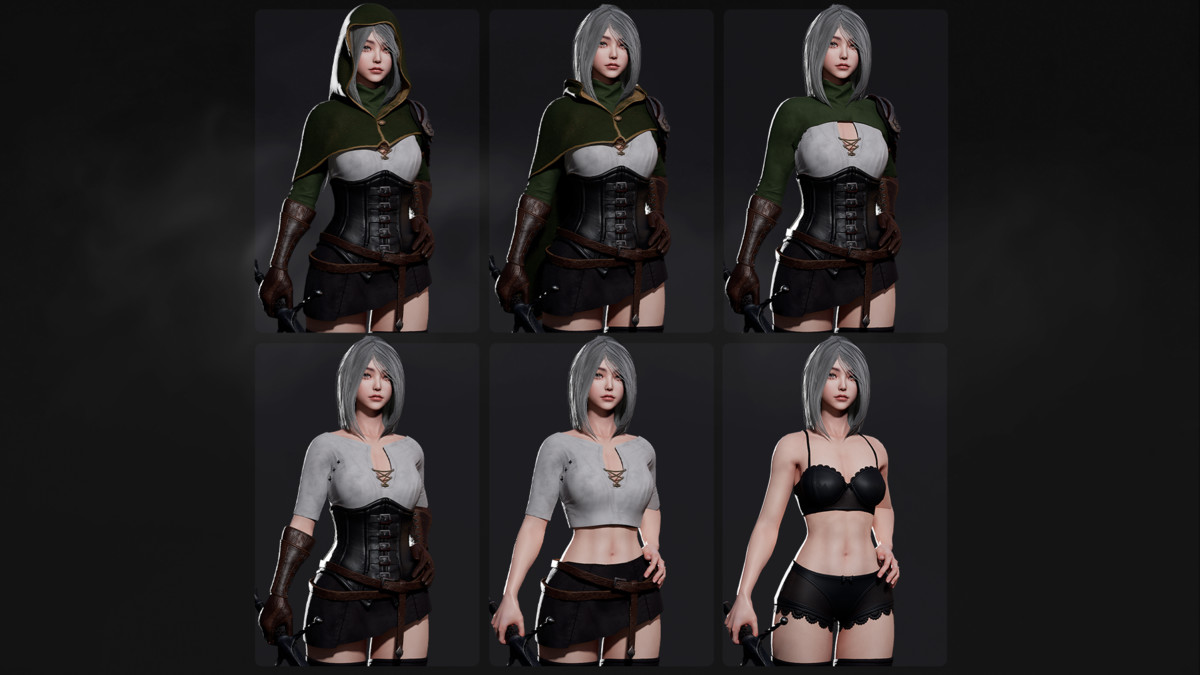 Swordsman Girl - RPG Dark Fantasy Modular Female