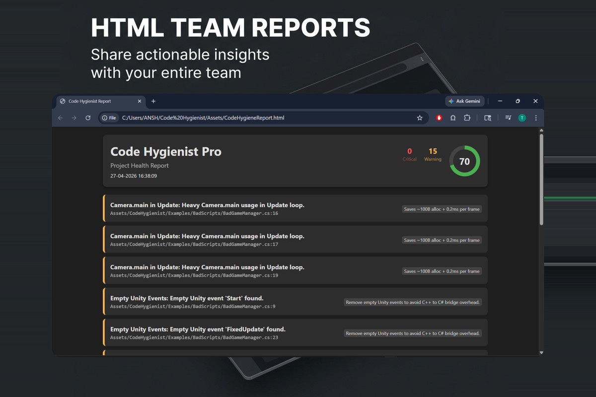 Code Hygienist Pro - Static Analysis & Auto-Fix