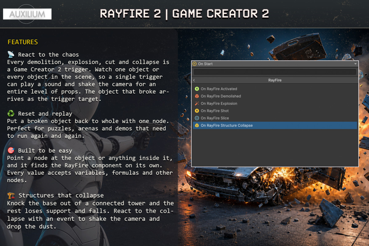 RayFire 2 Integration | Game Creator 2