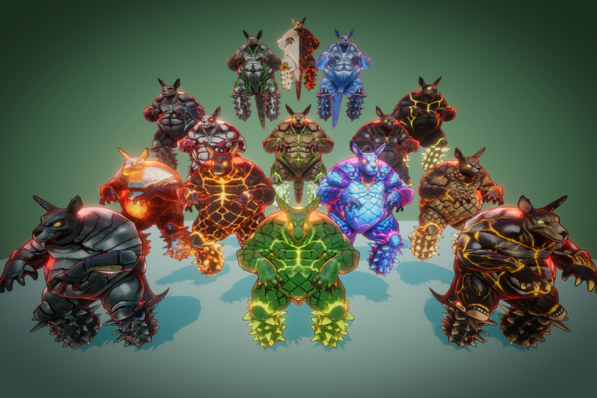 Fantasy Monster Evolution Pack 25-26–27 – Game Ready Creatures | PixeliusVita